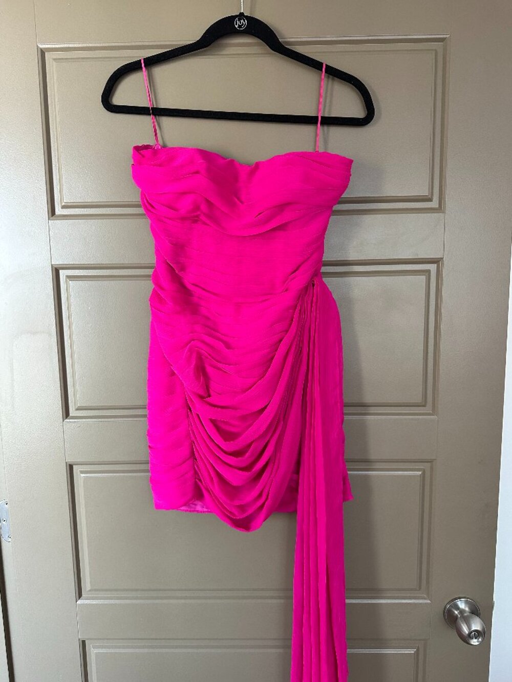 Express Hot Pink Strapless Cocktail Dress